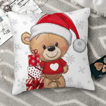 Cute Bear Cojines хвърлят възглавница случай възглавница покрива дома диван стол декоративна раница