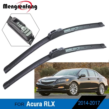 За Acura RLX кола стайлинг предно стъкло чистачки чистачки авто мека гумена чистачка J кука ръце 2014 2015 2016 2017