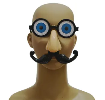 Хелоуин фалшива брада вежди очила нос комплект