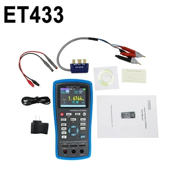 ET43 LCR цифров мостов метър USB ръчен високопрецизен капацитет индуктивност съпротивление тест цифров дисплей