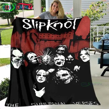 S-SLIPKNOT Band отпечатани фланела меко одеяло спортен хол спалня диван легло одеяло рожден ден подарък преносим пикник одеяло