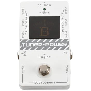  Caline Cp-09 2-In-1 тунер и захранване True байпас за DC 9V електрическа китара ефект педал осем изолирани изхода