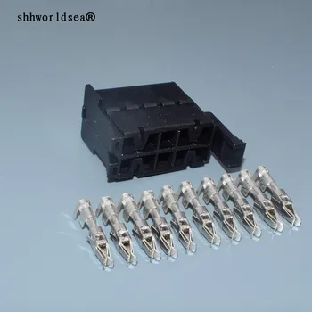 shhworldsea 2.8mm 10pin женски незапечатан кабелен сноп автоматичен конектор 929504-4