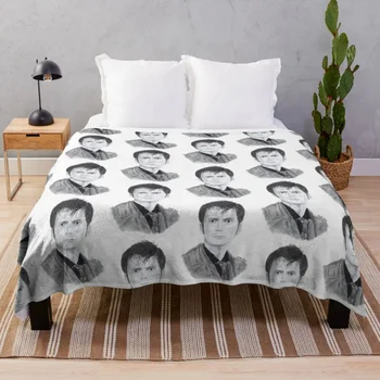 Десети доктор - Дейвид Тенант хвърлят одеяло тънко легло модерно одеяло лято диван одеяло