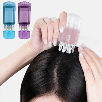 1PC Апликатор против загуба на коса за скалпа МасажГребен за растеж на косата на главата Възстановяване на косата Течен серум масло четка Подхранване на косата корен гребен