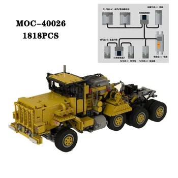 Classic MOC-40026 тежкотоварни транспортни средства 1818PCS висока трудност снаждане модел възрастни и детски играчки рожден ден подарък