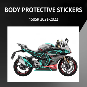 Мотоциклет тялото резервоар против плъзгане надраскване каучук въглеродни влакна модел защитни стикер подложки за CFMOTO CF 450SR 450 SR 2021 2022