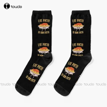 Pasta - Яжте паста, за да стартирате Fasta чорапи Американски флаг чорапи мъже персонализирани потребителски унисекс възрастни тийнейджър младежки чорапи коледен подарък