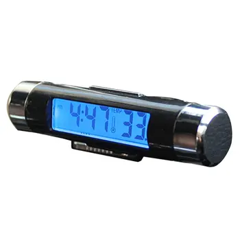 1pcs кола цифров часовник & температура дисплей електронен часовник термометър авто електронен часовник LED подсветка цифров дисплей