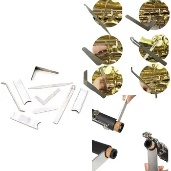 9pcs Комплект инструменти за ремонт на музикални инструменти Саксофон флейта кларинет Пиколо инструменти за ремонт на духови инструменти