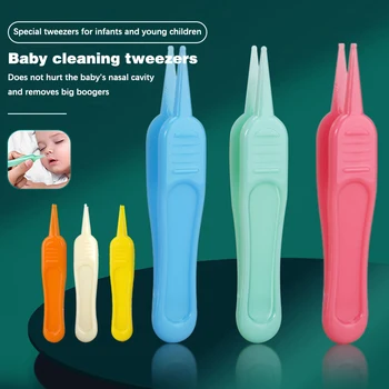 10PCS Бебешки пинсети за почистване на носа Запушване на носа Чист божествен инструмент и ефективна грижа за клипа Ушен нос