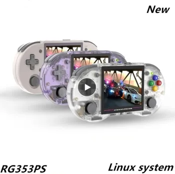 Anbernic RG353PS Ръчна игрова конзола 3.5 инчов Linux с отворен код RK3566 с Wifi HD телевизор навън Ретро видео игри играч подарък кутия