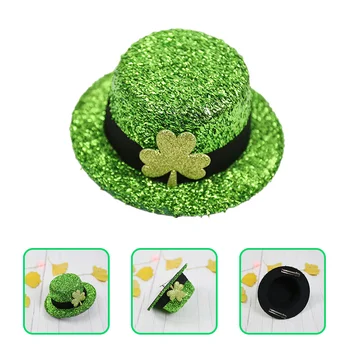 Мини зелен Свети Патрик ден Топ шапка дизайн щипка за коса декоративни фиба прическа мини диадема коса декор
