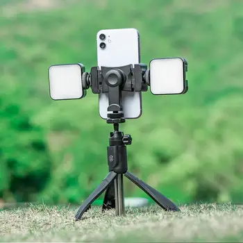 360-градусов държач за монтиране на мобилен телефон Многофункционален монитор за ротационна камера Външна скоба за влог фотография