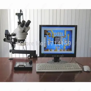 Гравьори, гемолози-AmScope доставя 3.5X-90X артикулиращ стерео микроскоп w 80-LED светлина + 5MP USB цифров фотоапарат