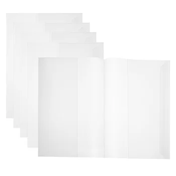 5 бр. Водоустойчив пластмасов ръкав за книги Защитен учебник Cover Paper Notebook PP Slipcase Bed Sheets Protection