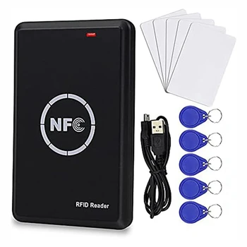 Smart Access Control Card Copier RFID Reader Writer 125Khz Card Duplicator 13.56Mhz Encrypted Card Decoder NFC Tag