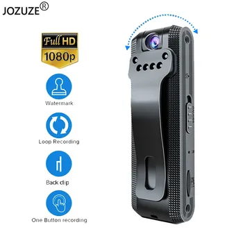 JOZUZE MD30 HD 1080P мини камера инфрачервена нощно виждане преносим малък цифров видео рекордер полицията BodyCam миниатюрни видеокамера