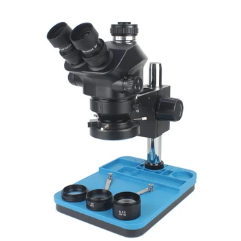 Industrial Lab Simul Focal Magnification Непрекъснато увеличение 7X 50X стерео микроскоп тринокулярен микроскоп за телефон PCB запояване