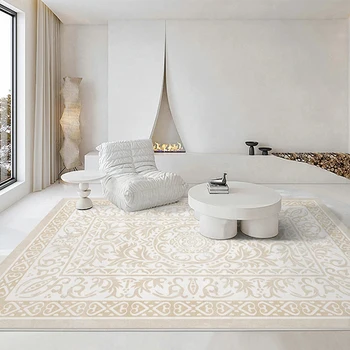 Модерен Euporean модел килим хол декорация луксозна спалня пухкава плюшена сгъстяване етаж мат фоайе килим по поръчка Alfombra