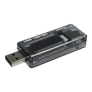 DC Мобилна мощност Зареждане на ток Напрежение Цифров монитор USB тестер Двоен метър дисплей тестер