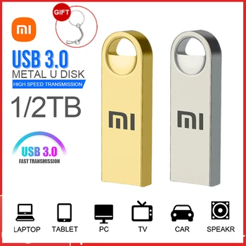 Xiaomi USB3.1 Високоскоростно USB флаш устройство 2TB устройство Pendrive 1TB 128GB Memoria USB C стик USB памет TYPE-C за лаптоп / компютър