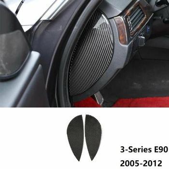 За -BMW 3-Series E90 2005-2012 Real Carbon Fiber Арматурно табло от двете страни на панела
