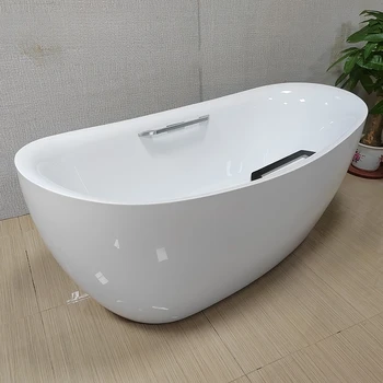 Нови горещи продажби Луксозен модерен вътрешен свободностоящ сам акрилен масаж вана вана баня накисване свободностоящи вани