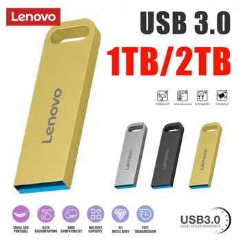 Lenovo Pen Drive 2TB високоскоростен USB стик метален диск за писалка 1TB USB 3.0 флаш диск флаш диск за PC лаптоп десктоп безплатна доставка