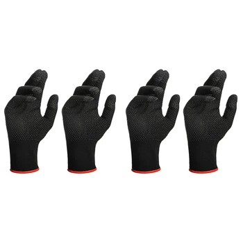 4Pcs Ръкавици за игра за PUBG Sweat Proof Non-Scratch Sensitive Press Screen Gaming Finger Thumb Sleeve Gloves