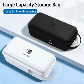 голям капацитет чанта за съхранение за Nintendo Switch Oled мода цвят пътуване извършване торбичка защитен случай TV док JoyCon кутия капак