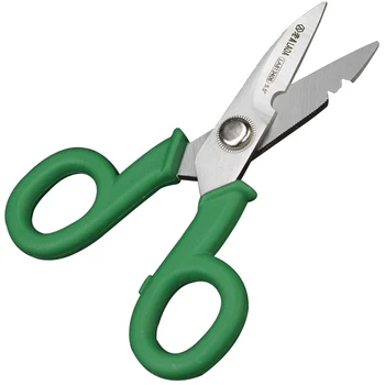 LAOA Неръждаеми ножици 5.5 инчов електротехник ножици Инструменти за оголване на тел Нарязани проводници Домакински ножици Инструменти