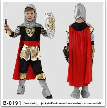 Детски римски рицар воин ролеви костюми косплей детски войник воин гладиатор Хелоуин парти без оръжие