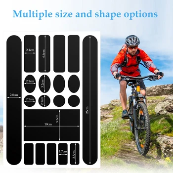 2/3/5 2x черна ефективна защита за рамка за планински велосипеди водоустойчива премиум лента за защита на велосипеди