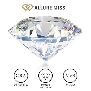  Moissanite сертифициран пропуск Най-продавани 0.5 до 1ct D цвят VVS1 диамант тест Moissanita скъпоценни камъни с гравиране код Loose скъпоценен камък