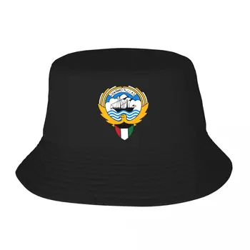 Смешни Кувейт Национална емблема Шапка за възрастни рибари Регулируема шапка Мода Casual Cap Шофьор на камион Шапка
