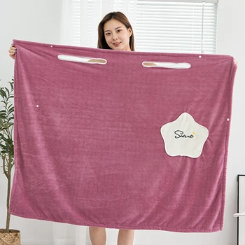  Кърпа за баня Superfine Fiber Кърпи Мека и абсорбираща шикозна кърпа за есенния хотел Начало Подаръци за баня Жени Халат за баня