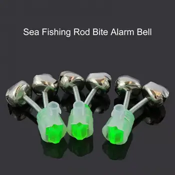 Риболовен прът Bell 10Pcs твърди двойни камбани силен звук открит риболов прът аларма звънец риболов доставки