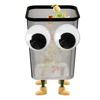 карикатура сладък големи очи кошче за боклук кошче за боклук домашен офис боклук кошче баня торба за боклук контейнер кофа за отпадъци кухненска кофа за боклук