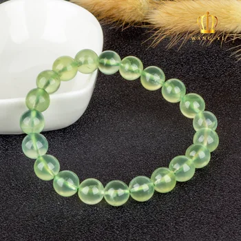 Естествена ледена гривна Prehnite Emerald Green Clear Grape