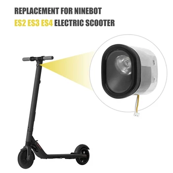 Електрически скутер фар за Ninebot лампа Led сребро / MAX G30 4 * 4 * 3 см алуминиева сплав & пластмаса E-скутер чисто нов