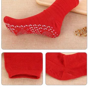 2PCS/PAIR Нагревателни чорапи Чорапи против умора Чорапи за здравеопазване Магнитни чорапи Унисекс топли чорапи за отопление Полиестерен памук