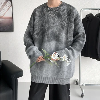 2023 Пролетни мъжки пуловери Ежедневни плетени пуловери Harajuku Връхни дрехи