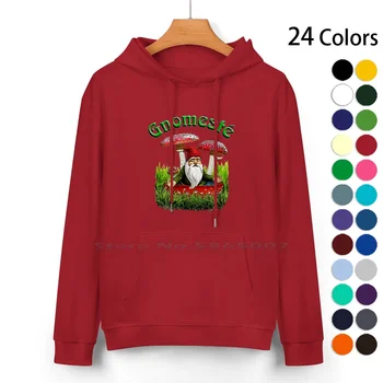 Gnomeste-Whatif дизайн и още чист памучен пуловер с качулка 24 цвята Spritual South Yall Поздрави Смешни градински гноми Дейвид