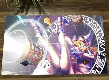 YuGiOh Тъмно магьосник момиче BMG TCG CCG Мат Игра с карти за размяна Мат Маса Playmat Gaming Подложка за мишка 60x35cm Безплатна чанта