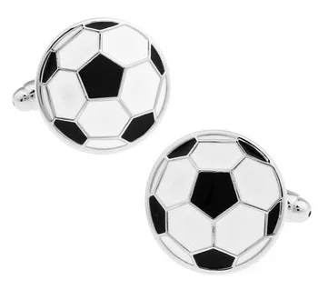iGame фабрика цена на дребно мъжки копчета за ръкавели месинг материал мода футбол дизайн маншет връзки