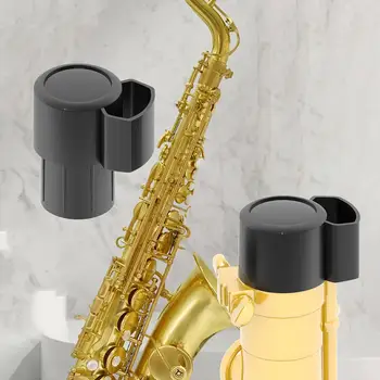 Alto Saxophone End Plug Sax End Plug Cap Bent Neck Key Protector Professional Sax Stopper Saxophone Accessory Protector Black