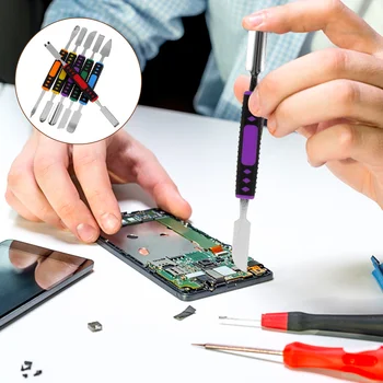 6pcs Професионална неръждаема стомана Spudger двоен край отваряне стик ремонт любопитни инструменти за смарт телефон таблет лаптоп
