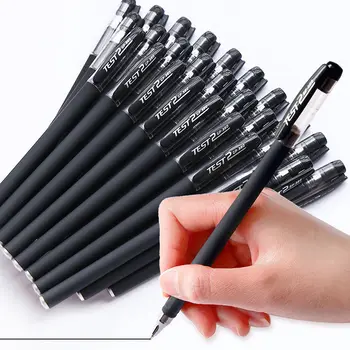 36Pcs въглероден гел писалка 0.5mm бизнес подпис писалка офис студент тест вода писалка химикалка писане канцеларски материали