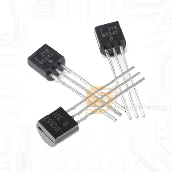 Общо 50pcs BC547+BC557 NPN PNP транзистор TO-92 DIY триод транзистор електронни комплекти